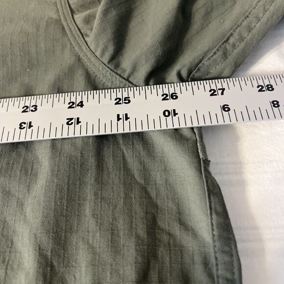 5.11 Tactical Mens Button Up Shirt Sz XL Green Pip Stop Military Short Sleeve - Picture 8 of 9